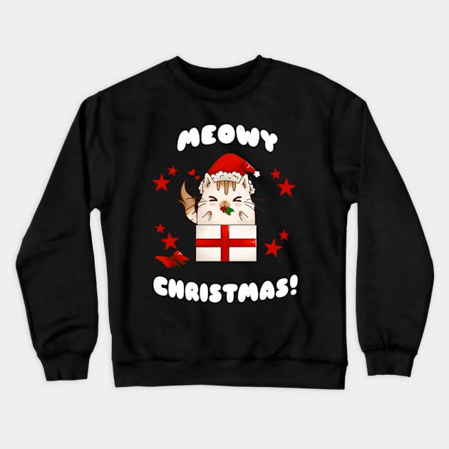 Meowy Christmas! Crewneck Sweatshirt by SmolKitsune